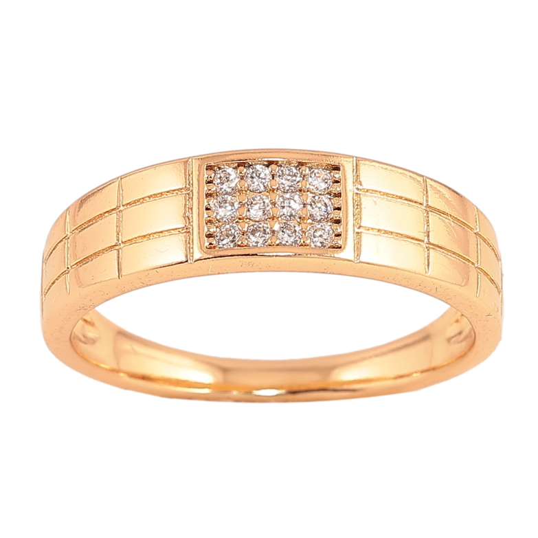 Каблучка Xuping колір Позолота 18K "Візерунок з кристалами" фото №5