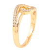 Кольцо Xuping цвет Позолота 18K "Узор с кристаллами" фото №2 Кольцо Xuping цвет Позолота 18K "Узор с кристаллами" фото №2