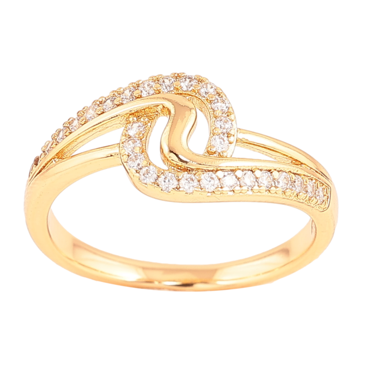 Кольцо Xuping цвет Позолота 18K "Узор с кристаллами" фото №23 Кольцо Xuping цвет Позолота 18K "Узор с кристаллами" фото №23