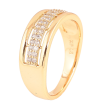 Кольцо Xuping цвет Позолота 18K "Узор с кристаллами" фото №2 Кольцо Xuping цвет Позолота 18K "Узор с кристаллами" фото №2
