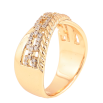 Кольцо Xuping цвет Позолота 18K "Узор с кристаллами" фото №2 Кольцо Xuping цвет Позолота 18K "Узор с кристаллами" фото №2