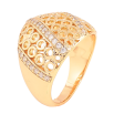 Каблучка Xuping колір Позолота 18K "Різний купол з кристалами" фото №2 Каблучка Xuping колір Позолота 18K "Різний купол з кристалами" фото №2