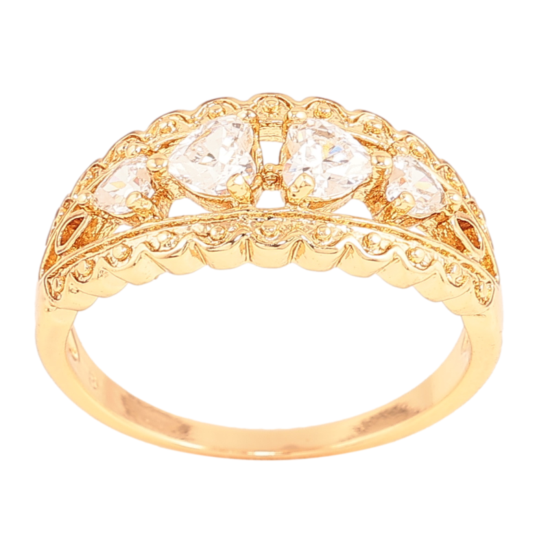 Каблучка Xuping колір Позолота 18K "Візерунок з кристалами" фото №17 Каблучка Xuping колір Позолота 18K "Візерунок з кристалами" фото №17