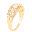 Кольцо Xuping цвет Позолота 18K "Узор с кристаллами" фото №2 Кольцо Xuping цвет Позолота 18K "Узор с кристаллами" фото №2