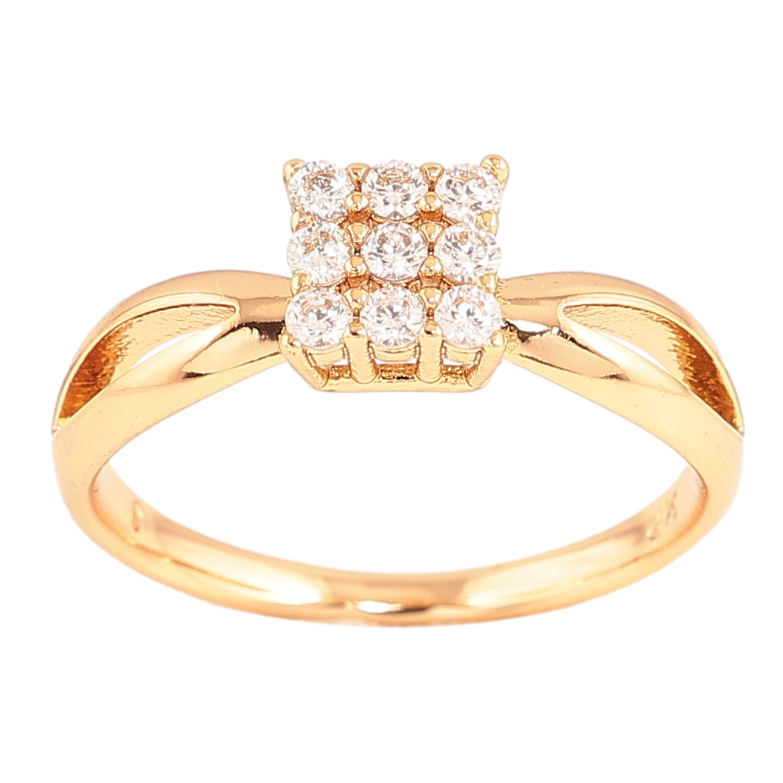 Кольцо Xuping цвет Позолота 18K "Узор с инкрустацией кристаллами" фото №1 Кольцо Xuping цвет Позолота 18K "Узор с инкрустацией кристаллами" фото №1