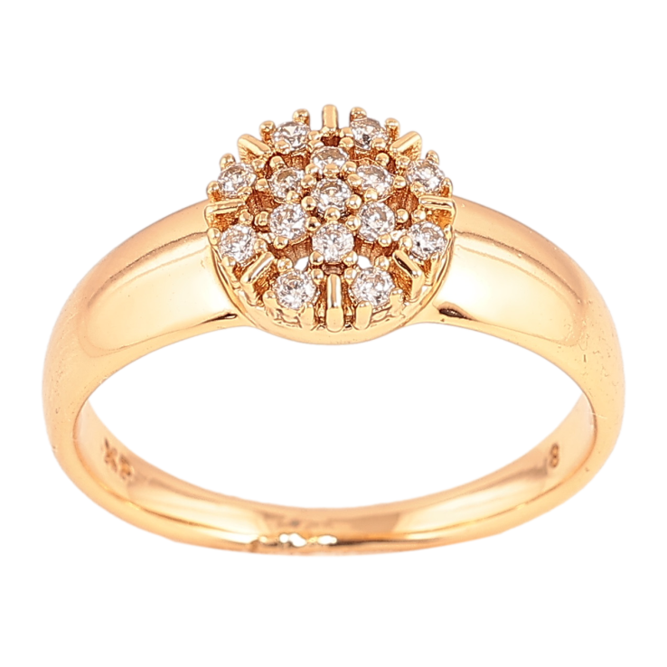 Каблучка Xuping колір Позолота 18K "Візерунок з інкрустацією кристалами" фото №20 Каблучка Xuping колір Позолота 18K "Візерунок з інкрустацією кристалами" фото №20