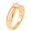 Кольцо Xuping цвет Позолота 18K "Узор с кристаллами" фото №2 Кольцо Xuping цвет Позолота 18K "Узор с кристаллами" фото №2