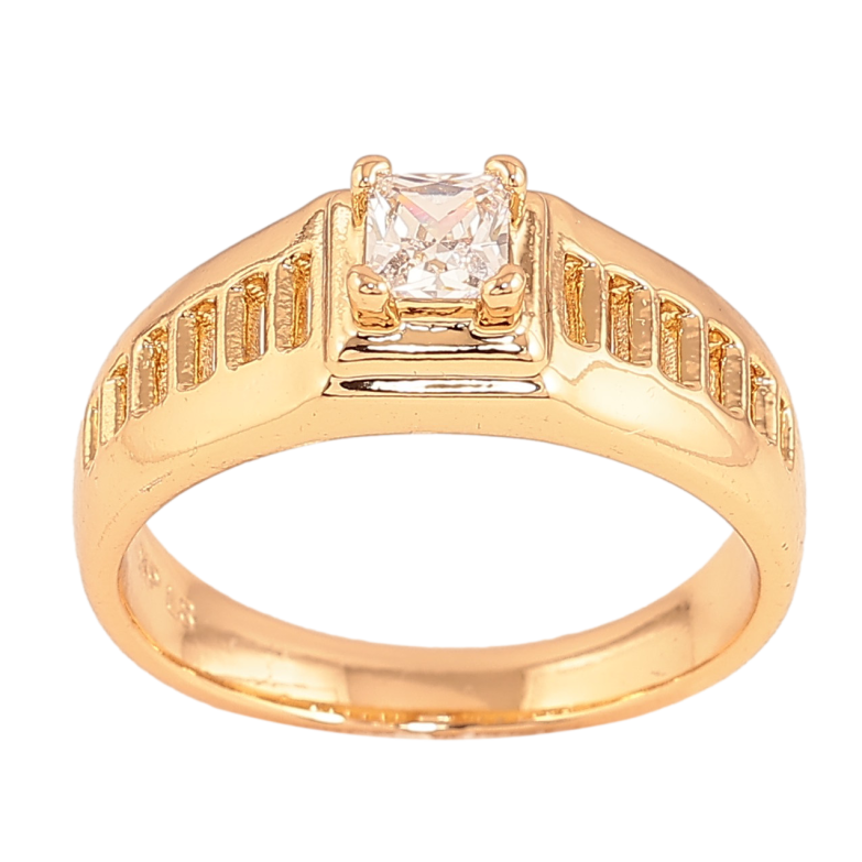Каблучка Xuping колір Позолота 18K "Візерунок з кристалом" фото №13