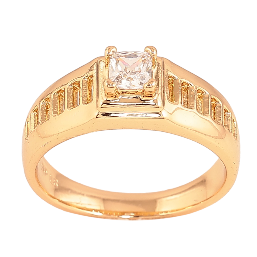 Кольцо Xuping цвет Позолота 18K "Узор с кристаллом" фото №1