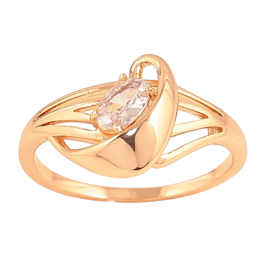 Кольцо Xuping цвет Позолота 18K "Узор с кристаллами" фото №1 Кольцо Xuping цвет Позолота 18K "Узор с кристаллами" фото №1