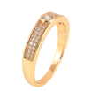 Кольцо Xuping цвет Позолота 18K "Узор с инкрустацией кристаллами" фото №2