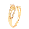Кольцо Xuping цвет Позолота 18K "Узор с кристаллами" фото №2 Кольцо Xuping цвет Позолота 18K "Узор с кристаллами" фото №2