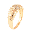 Кольцо Xuping цвет Позолота 18K "Узор с кристаллами" фото №2 Кольцо Xuping цвет Позолота 18K "Узор с кристаллами" фото №2