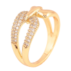 Кольцо Xuping цвет Позолота 18K "Узор с кристаллами" фото №2 Кольцо Xuping цвет Позолота 18K "Узор с кристаллами" фото №2