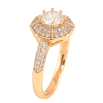Кольцо Xuping цвет Позолота 18K "Узор с кристаллами" фото №2 Кольцо Xuping цвет Позолота 18K "Узор с кристаллами" фото №2