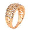 Кольцо Xuping цвет Позолота 18K "Узор с кристаллами" фото №2 Кольцо Xuping цвет Позолота 18K "Узор с кристаллами" фото №2