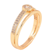 Кольцо Xuping цвет Позолота 18K "Узор с кристаллами" фото №2 Кольцо Xuping цвет Позолота 18K "Узор с кристаллами" фото №2