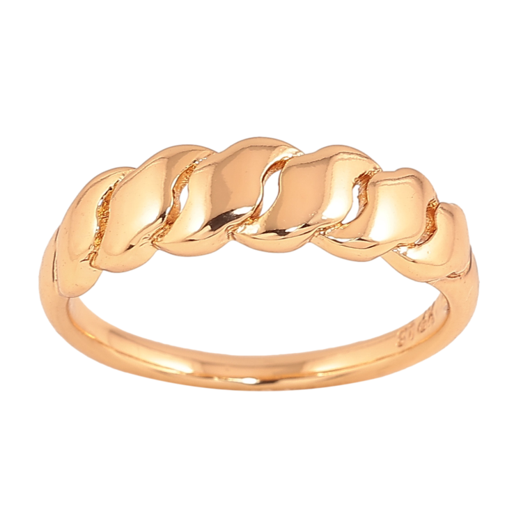 Каблучка Xuping колір Позолота 18K "Декоративний візерунок" фото №12