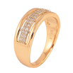 Кольцо Xuping цвет Позолота 18K "Узор с кристаллами" фото №2 Кольцо Xuping цвет Позолота 18K "Узор с кристаллами" фото №2