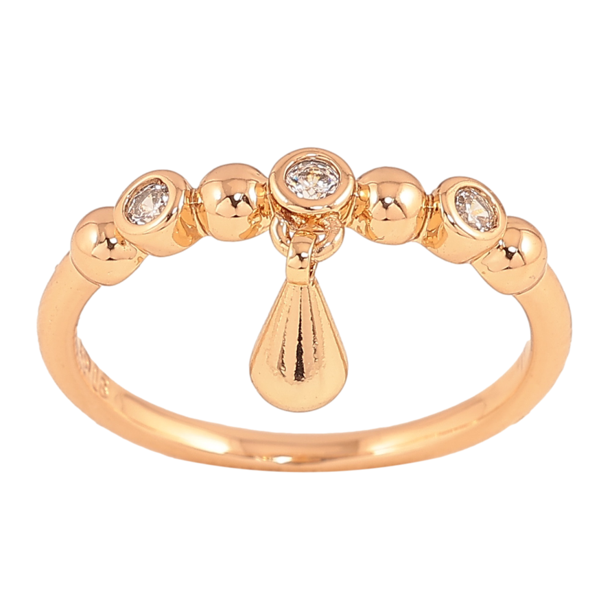 Кольцо Xuping цвет Позолота 18K "Узор с кристаллами" фото №1 Кольцо Xuping цвет Позолота 18K "Узор с кристаллами" фото №1
