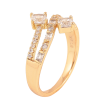 Кольцо Xuping цвет Позолота 18K "Узор с кристаллами" фото №2 Кольцо Xuping цвет Позолота 18K "Узор с кристаллами" фото №2