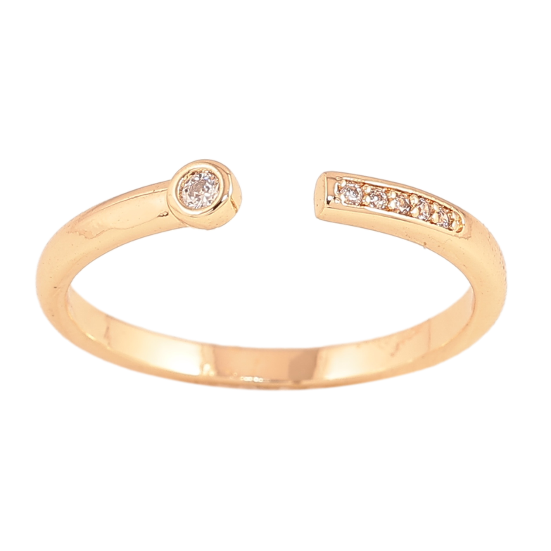 Каблучка Xuping колір Позолота 18K "Візерунок з кристалами" фото №13 Каблучка Xuping колір Позолота 18K "Візерунок з кристалами" фото №13