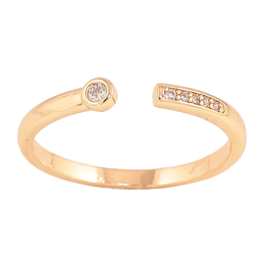 Кольцо Xuping цвет Позолота 18K "Узор с кристаллами" фото №1 Кольцо Xuping цвет Позолота 18K "Узор с кристаллами" фото №1