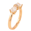 Каблучка Xuping колір Позолота 18K "Кристальний бант" фото №2 Каблучка Xuping колір Позолота 18K "Кристальний бант" фото №2