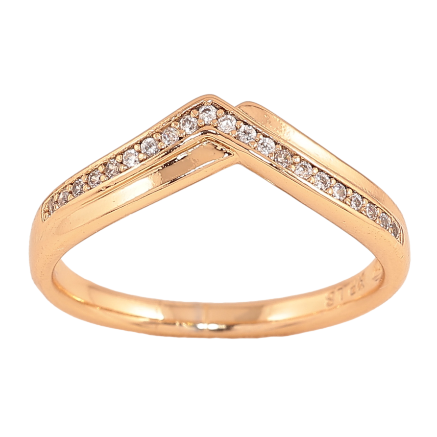 Кольцо Xuping цвет Позолота 18K "Узор с кристаллами" фото №1 Кольцо Xuping цвет Позолота 18K "Узор с кристаллами" фото №1