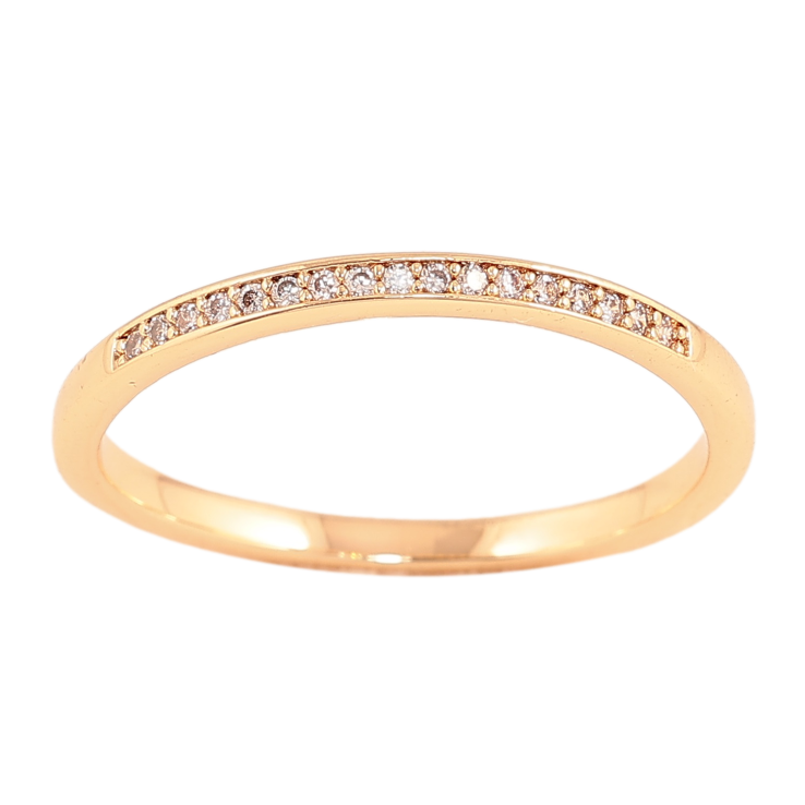 Каблучка Xuping колір Позолота 18K "Доріжка кристалів" фото №1