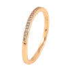 Каблучка Xuping колір Позолота 18K "Доріжка кристалів" фото №2 Каблучка Xuping колір Позолота 18K "Доріжка кристалів" фото №2