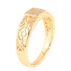 Кольцо Xuping цвет Позолота 18K "Узор с кристаллами" фото №2 Кольцо Xuping цвет Позолота 18K "Узор с кристаллами" фото №2
