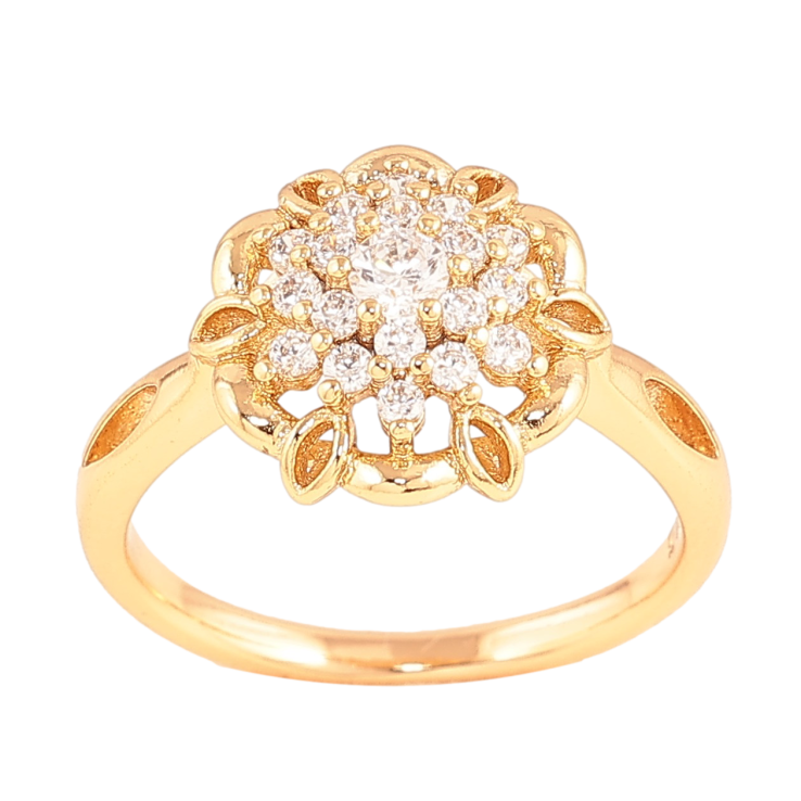 Каблучка Xuping колір Позолота 18K "Квітка з кристалами" фото №18 Каблучка Xuping колір Позолота 18K "Квітка з кристалами" фото №18