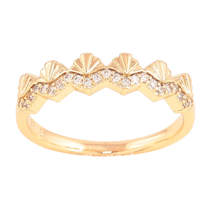 Каблучка Xuping колір Позолота 18K "Візерунок з кристалами" фото №16 Каблучка Xuping колір Позолота 18K "Візерунок з кристалами" фото №16