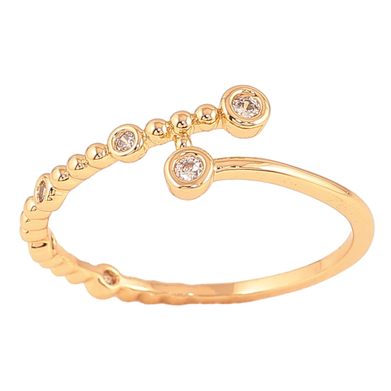 Кольцо Xuping цвет Позолота 18K "Узор с кристаллами" фото №1 Кольцо Xuping цвет Позолота 18K "Узор с кристаллами" фото №1