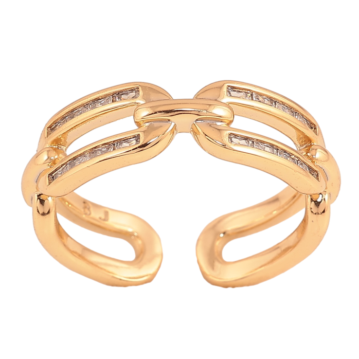 Кольцо Xuping цвет Позолота 18K "Узор с кристаллами" фото №21 Кольцо Xuping цвет Позолота 18K "Узор с кристаллами" фото №21