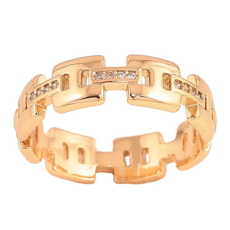 Кольцо Xuping цвет Позолота 18K "Узор с кристаллами" фото №16 Кольцо Xuping цвет Позолота 18K "Узор с кристаллами" фото №16
