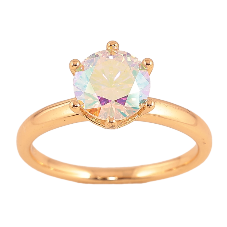 Кольцо Xuping цвет Позолота 18K "Радужный кристалл" ø 8мм фото №14 Кольцо Xuping цвет Позолота 18K "Радужный кристалл" ø 8мм фото №14