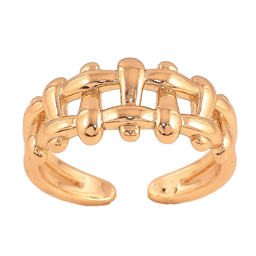 Каблучка Xuping колір Позолота 18K "Декоративний візерунок" фото №1