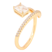 Кольцо Xuping цвет Позолота 18K "Узор с кристаллами" фото №2 Кольцо Xuping цвет Позолота 18K "Узор с кристаллами" фото №2