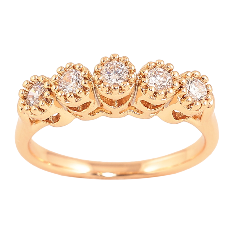 Кольцо Xuping цвет Позолота 18K "Узор с кристаллами" фото №24 Кольцо Xuping цвет Позолота 18K "Узор с кристаллами" фото №24