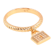 Каблучка Xuping колір Позолота 18K "Підвіска замочок" фото №3 Каблучка Xuping колір Позолота 18K "Підвіска замочок" фото №3