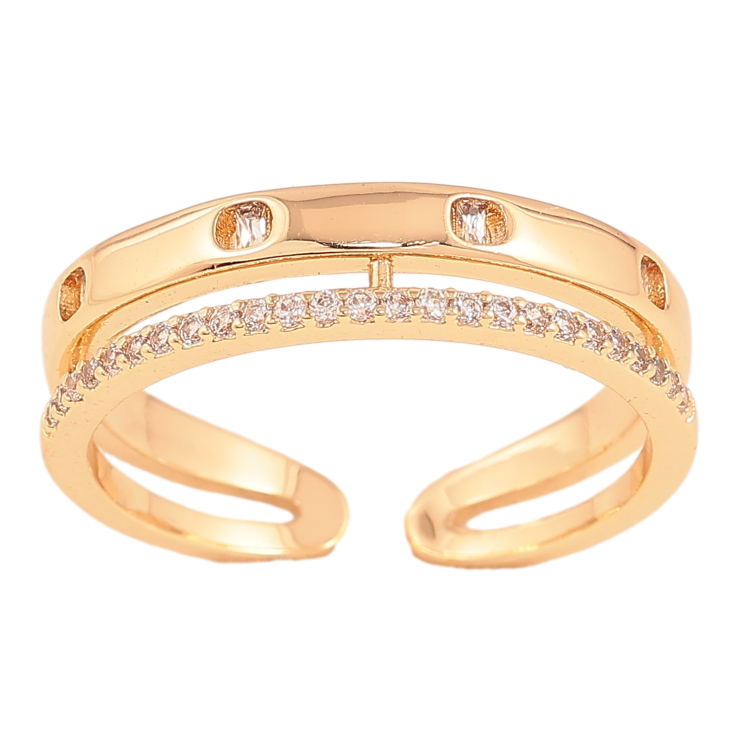 Кольцо Xuping цвет Позолота 18K "Узор с кристаллами" фото №23 Кольцо Xuping цвет Позолота 18K "Узор с кристаллами" фото №23