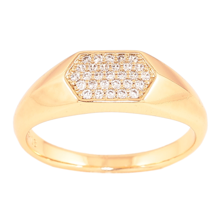 Кольцо Xuping цвет Позолота 18K "Узор с кристаллами"  фото №24