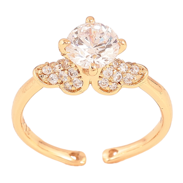 Кольцо Xuping цвет Позолота 18K "Узор с кристаллами" фото №8 Кольцо Xuping цвет Позолота 18K "Узор с кристаллами" фото №8