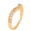 Кольцо Xuping цвет Позолота 18K "Узор с кристаллами" фото №3 Кольцо Xuping цвет Позолота 18K "Узор с кристаллами" фото №3