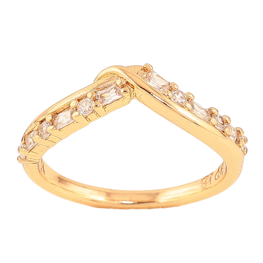 Кольцо Xuping цвет Позолота 18K "Узор с кристаллами" фото №1 Кольцо Xuping цвет Позолота 18K "Узор с кристаллами" фото №1