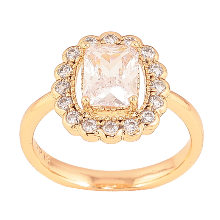 Кольцо Xuping цвет Позолота 18K "Узор с кристаллами" фото №17 Кольцо Xuping цвет Позолота 18K "Узор с кристаллами" фото №17