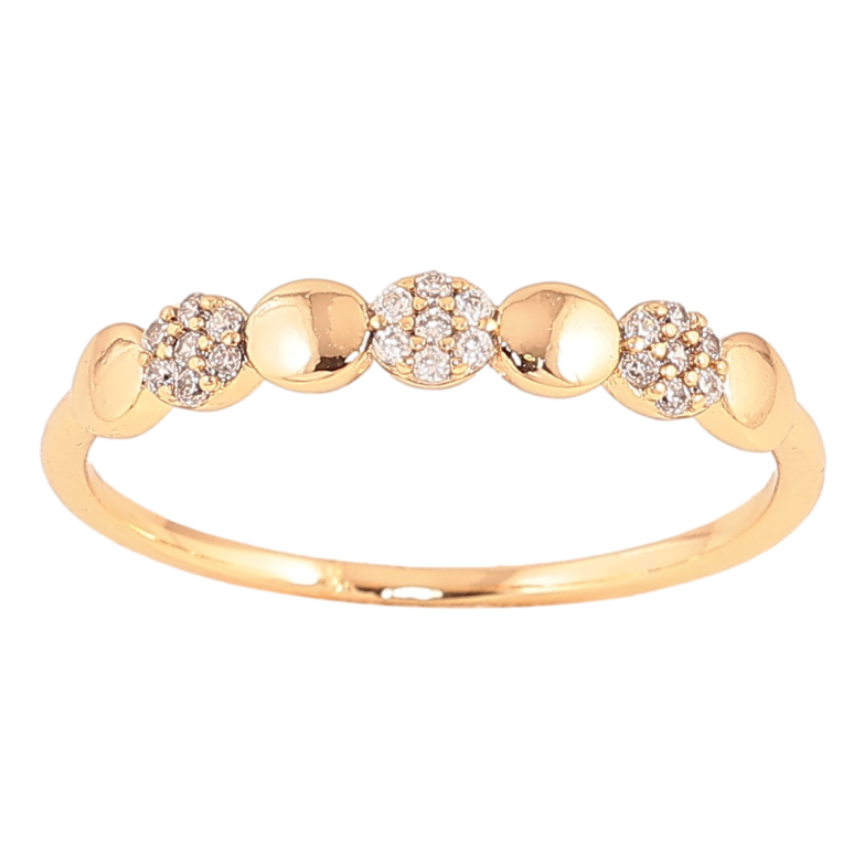Каблучка Xuping колір Позолота 18K "Візерунок з кристалами" фото №3 Каблучка Xuping колір Позолота 18K "Візерунок з кристалами" фото №3