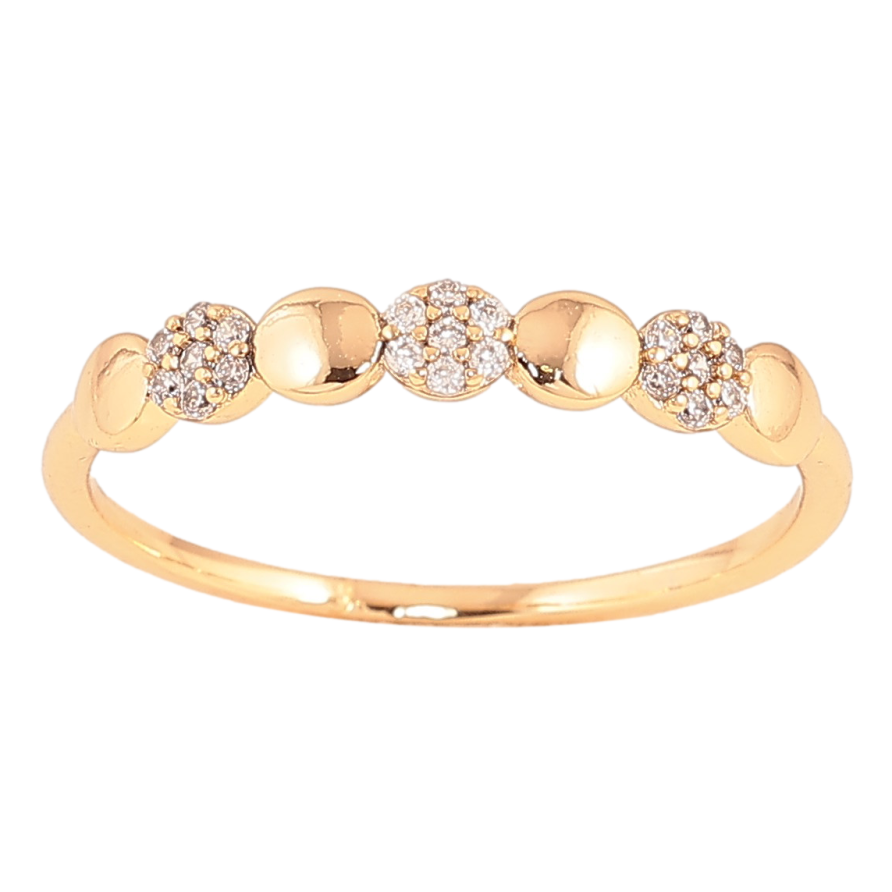 Кольцо Xuping цвет Позолота 18K "Узор с кристаллами" фото №1 Кольцо Xuping цвет Позолота 18K "Узор с кристаллами" фото №1